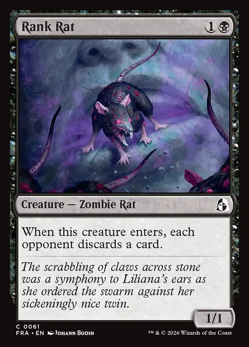 MTG Rank Rat FRA 061 Standard Foil front