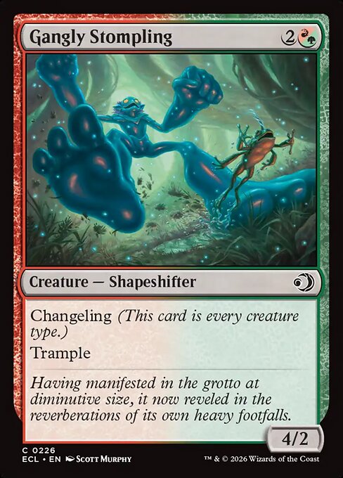 MTG Gangly Stompling ECL 226 Regular Foil