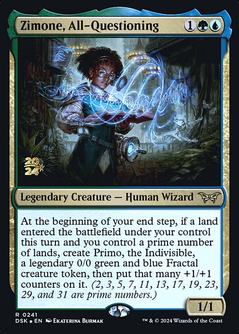 MTG Zimone, All-Questioning PDSK 241s Prerelease Foil