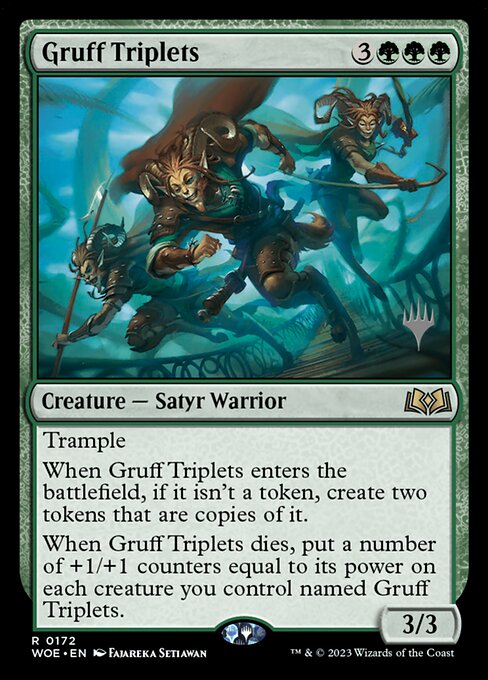 MTG Gruff Triplets PWOE 172p Promo Pack Nonfoil