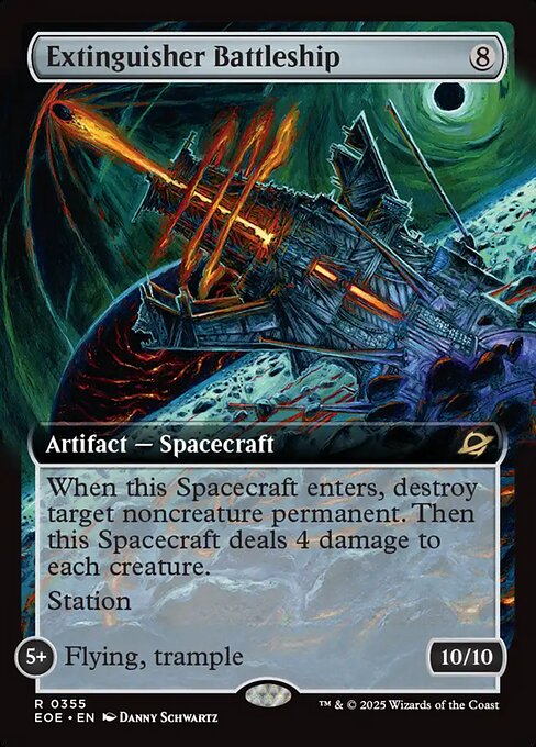 MTG Extinguisher Battleship EOE 355 Extended Art Foil