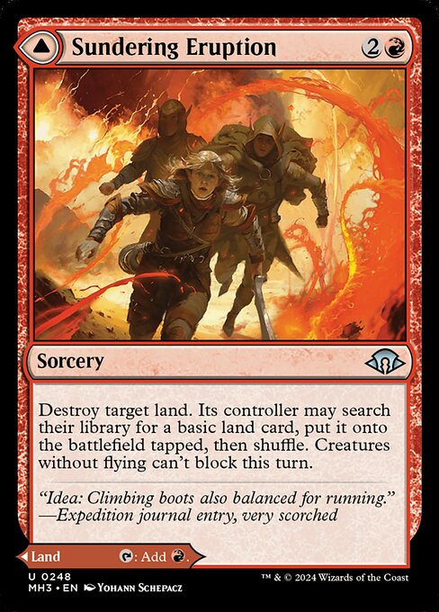 MTG Sundering Eruption // Volcanic Fissure MH3 248 Regular Nonfoil