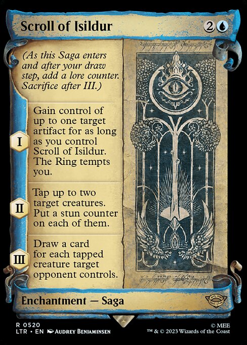 MTG Scroll of Isildur LTR 520 Showcase Scrolls of Middle-earth Silver Foil