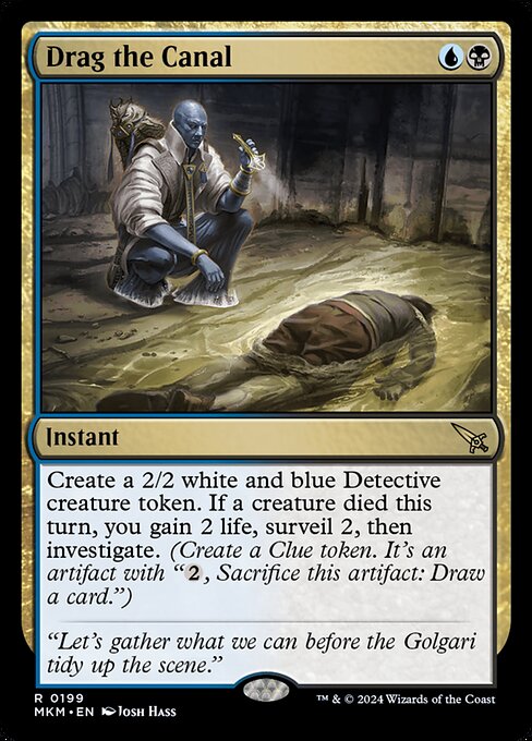 MTG Drag the Canal MKM 199 Regular Foil