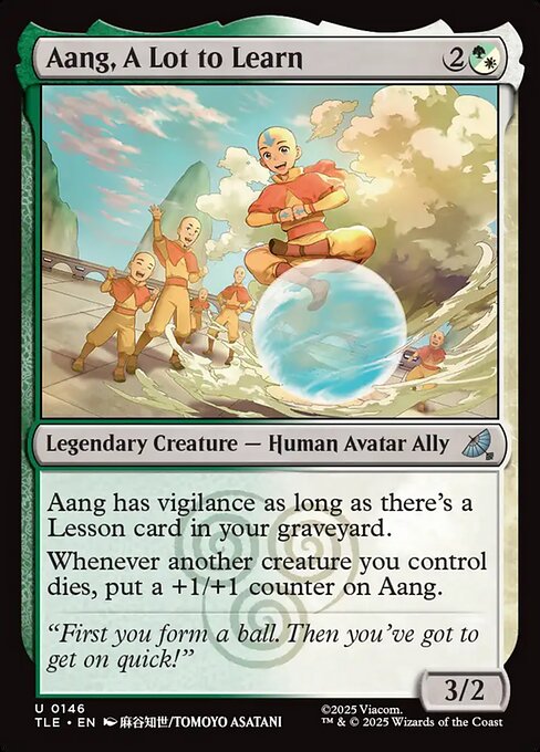 MTG Aang, A Lot to Learn [TLE 146] Nonfoil