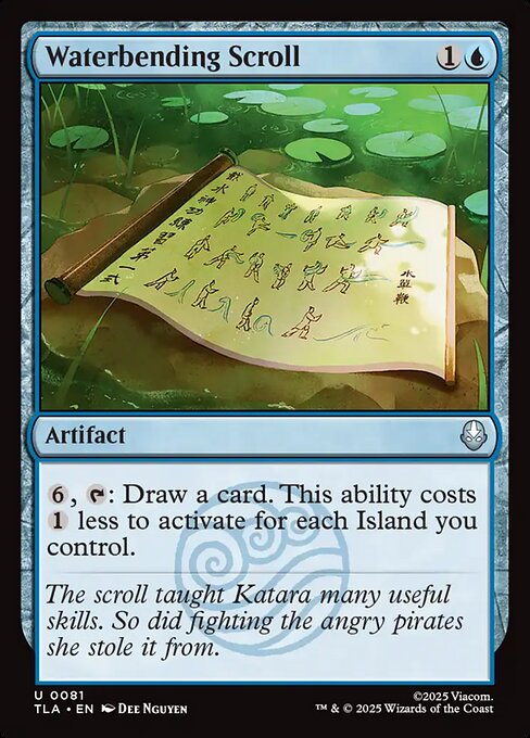 MTG Waterbending Scroll TLA 081 Regular Foil