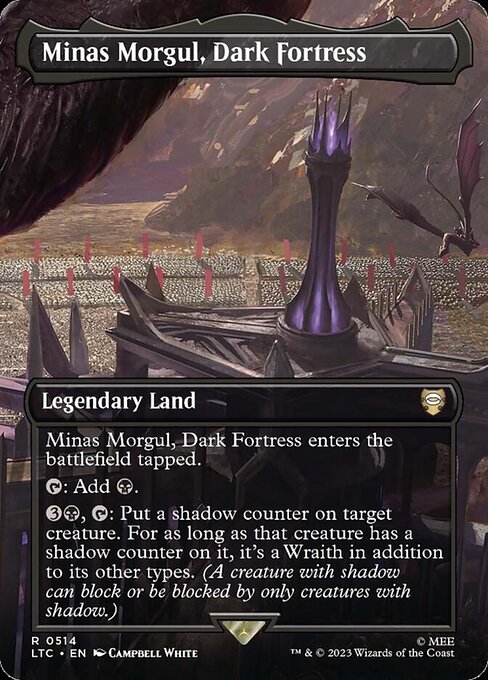 MTG Minas Morgul, Dark Fortress LTC 514 Showcase Ring Nonfoil