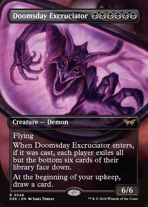 MTG Doomsday Excruciator DSK 346 Mirror Monster Foil