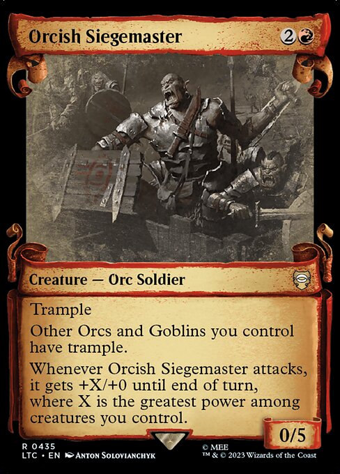 MTG Orcish Siegemaster LTC 435 Alternate Art Nonfoil