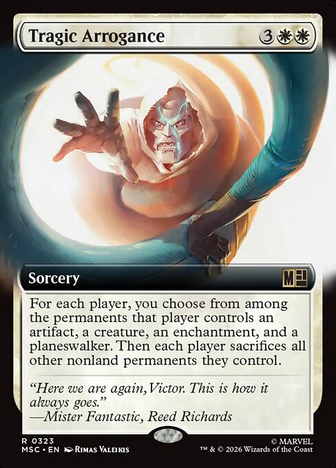 MTG Tragic Arrogance MSC 323 Extended Art Nonfoil