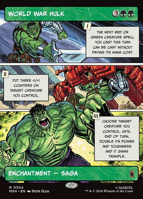 MTG World War Hulk MSH 304 Showcase Panel Nonfoil