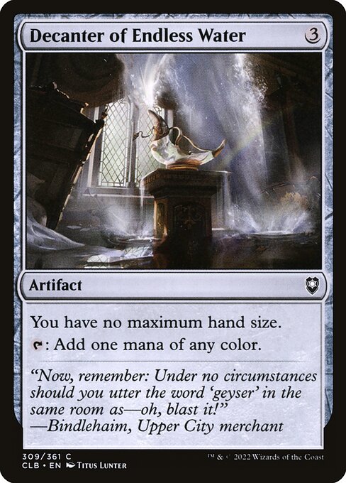 MTG Decanter of Endless Water CLB 309 Regular Foil