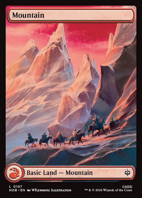 MTG Mountain HOB 197 Full Art Land Nonfoil