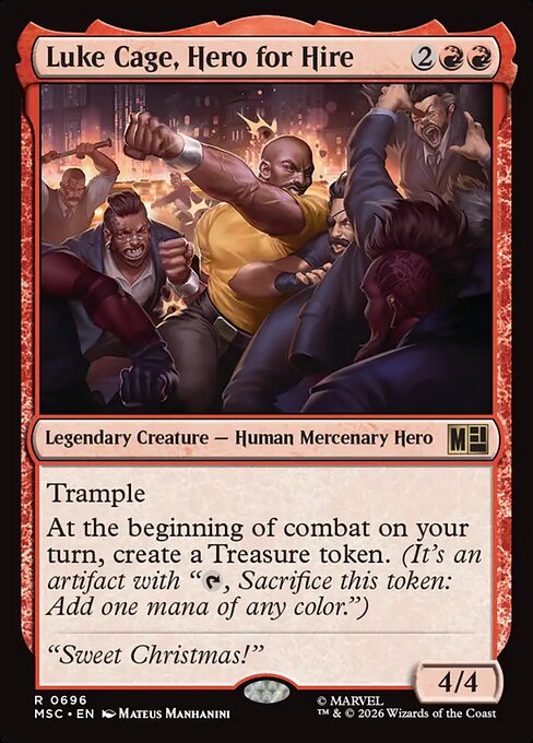 MTG Luke Cage, Hero for Hire MSC 696 Regular Foil