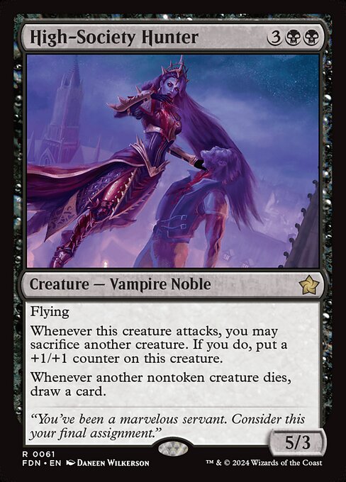 MTG High-Society Hunter FDN 061 Regular Foil