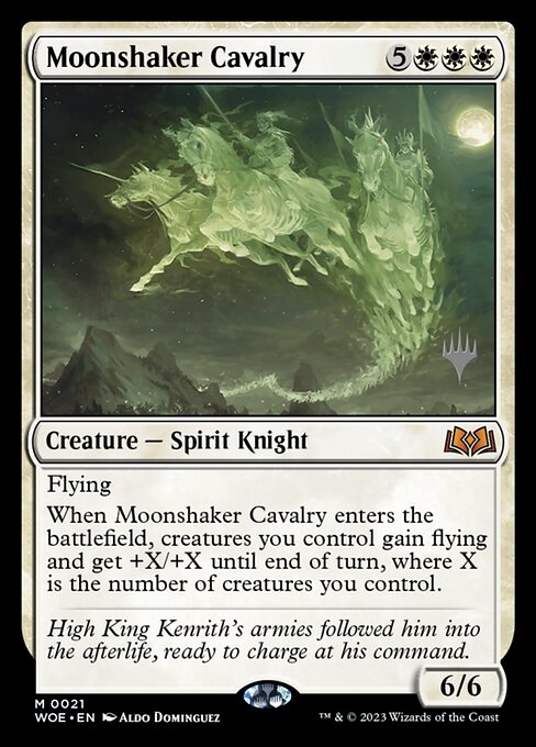 MTG Moonshaker Cavalry PWOE 021p Promo Pack Foil