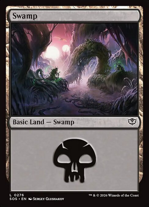 MTG Swamp SOS 276 Regular Foil
