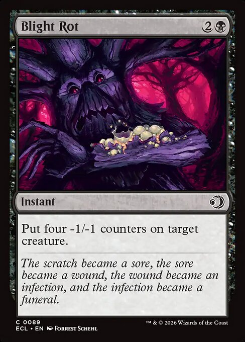 MTG Blight Rot ECL 089 Regular Nonfoil
