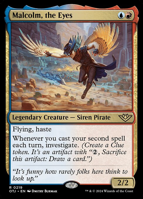 MTG Malcolm, the Eyes OTJ 219 Regular Foil