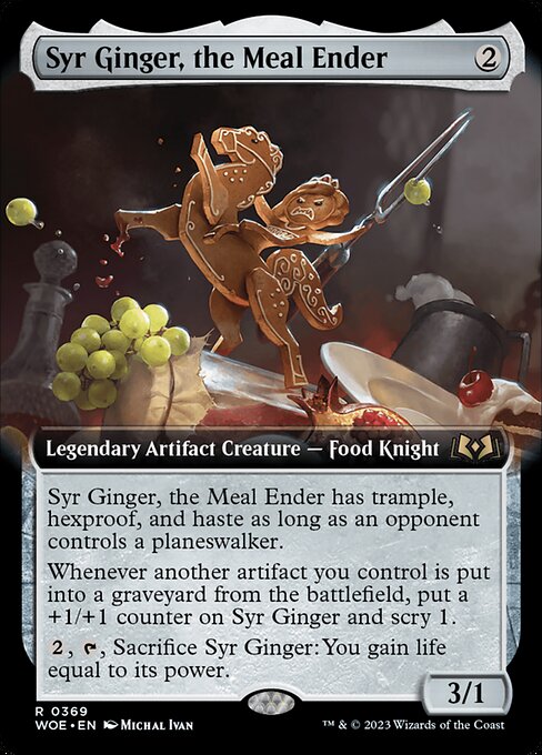MTG Syr Ginger, the Meal Ender WOE 369 Extended Art Nonfoil