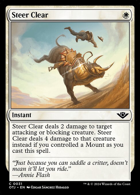 MTG Steer Clear OTJ 031 Regular Foil