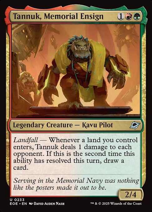 MTG Tannuk, Memorial Ensign EOE 233 Regular Foil