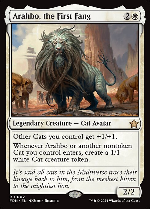 MTG Arahbo, the First Fang FDN 002 Regular Foil