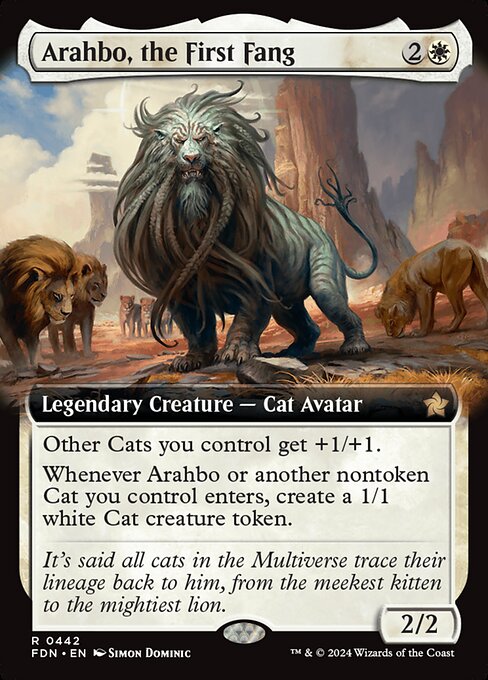 MTG Arahbo, the First Fang FDN 442 Extended Art Foil