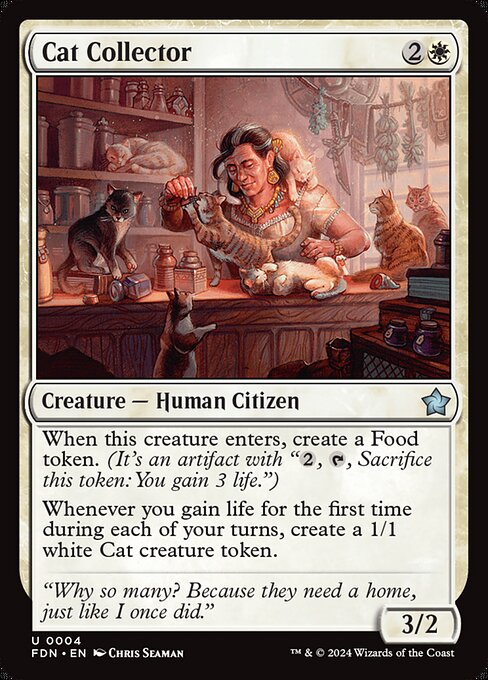 MTG Cat Collector FDN 004 Regular Nonfoil