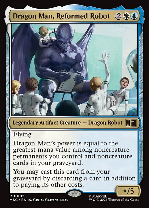 MTG Dragon Man, Reformed Robot MSC 082 Regular Surge Foil