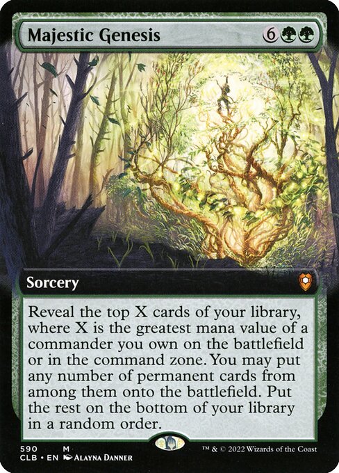 MTG Majestic Genesis CLB 590 Extended Art Foil
