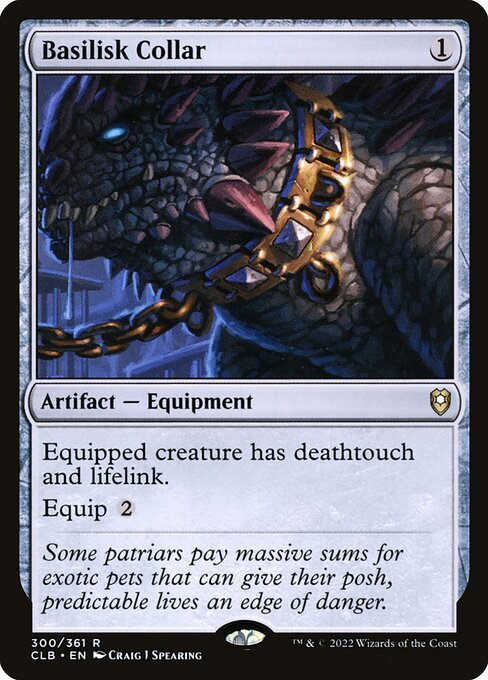 MTG Basilisk Collar CLB 300 Regular Nonfoil