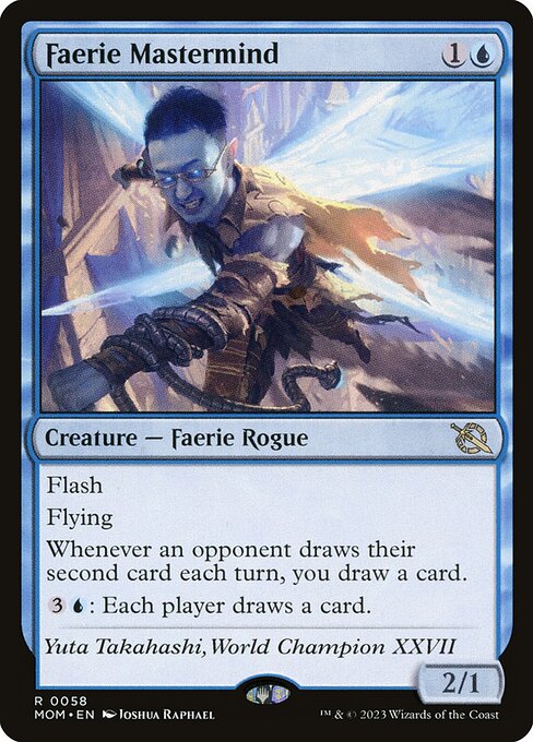 MTG Faerie Mastermind MOM 058 Regular Foil