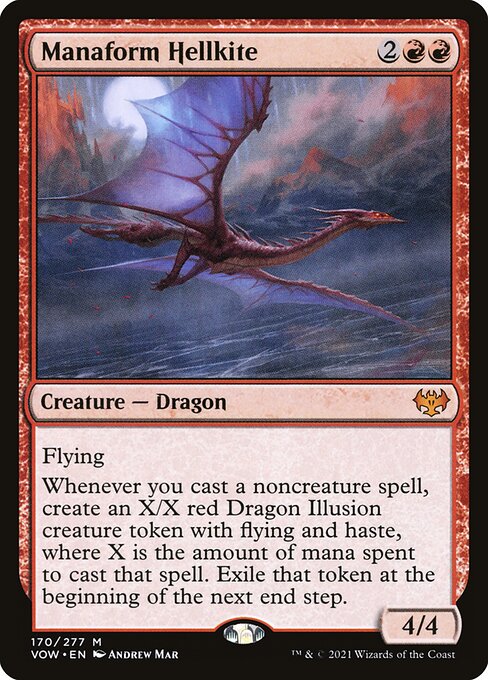 MTG Manaform Hellkite VOW 170 Standard Nonfoil front