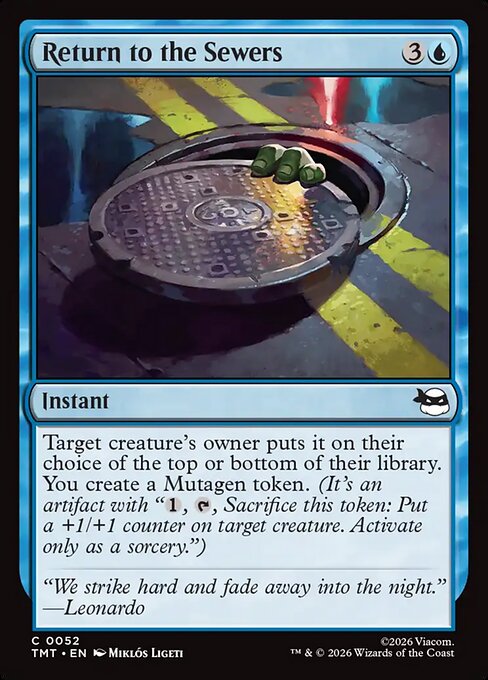 MTG Return to the Sewers TMT 052 Regular Nonfoil