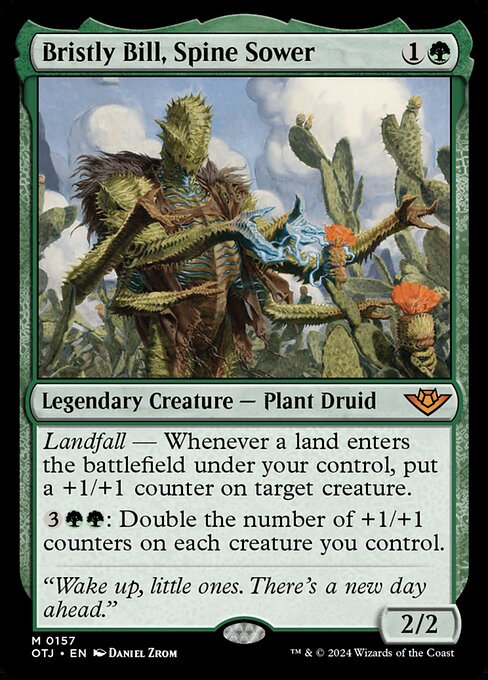 MTG Bristly Bill, Spine Sower OTJ 157 Regular Foil