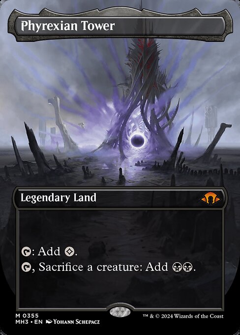 MTG Phyrexian Tower MH3 355 Borderless Land Nonfoil