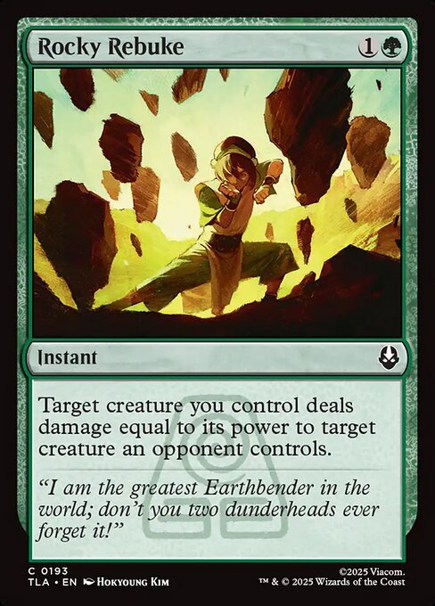 MTG Rocky Rebuke TLA 193 Regular Nonfoil