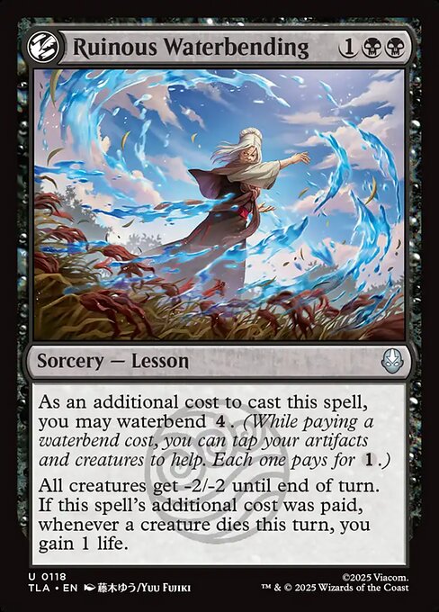 MTG Ruinous Waterbending TLA 118 Regular Foil