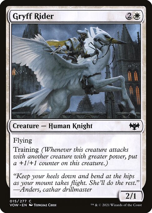 MTG Gryff Rider VOW 015 Standard Nonfoil front