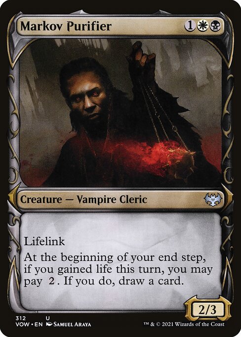 MTG Markov Purifier VOW 312 Showcase Fang Foil front