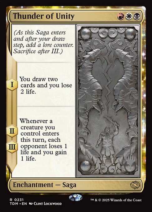 MTG Thunder of Unity PTDM 231p Promo Pack Foil