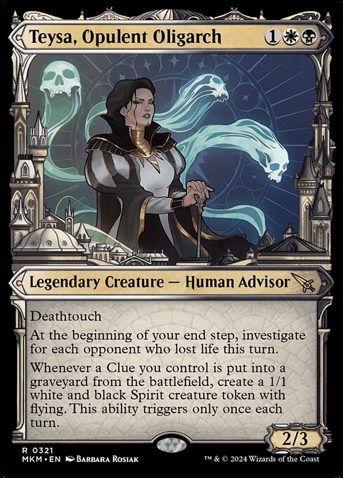 MTG Teysa, Opulent Oligarch MKM 321 Showcase Ravnica City Foil