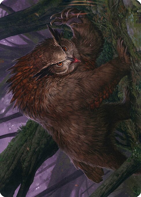MTG Owlbear AAFR 015 Art Card