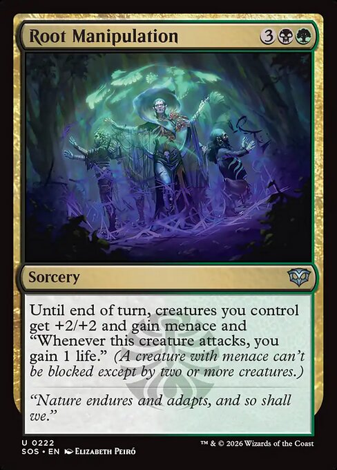 MTG Root Manipulation SOS 222 Regular Nonfoil