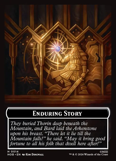 MTG Enduring Story Token HOB 014 Token Foil