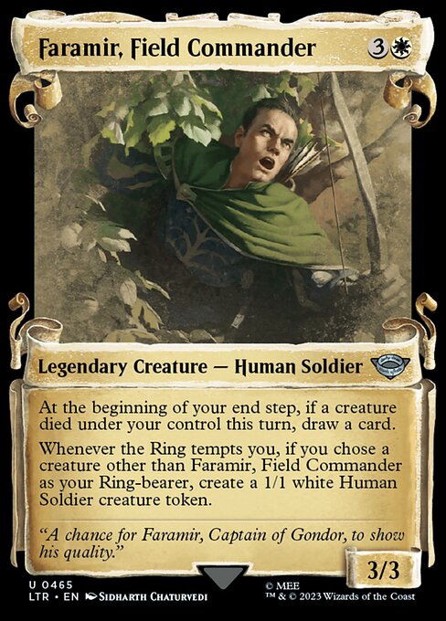 MTG Faramir, Field Commander LTR 465 Showcase Scrolls of Middle-earth Nonfoil