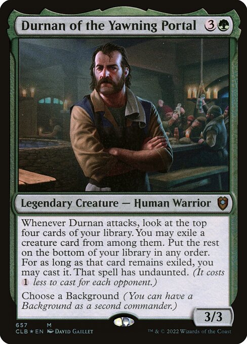 MTG Durnan of the Yawning Portal CLB 657 Commander Deck Foil Foil