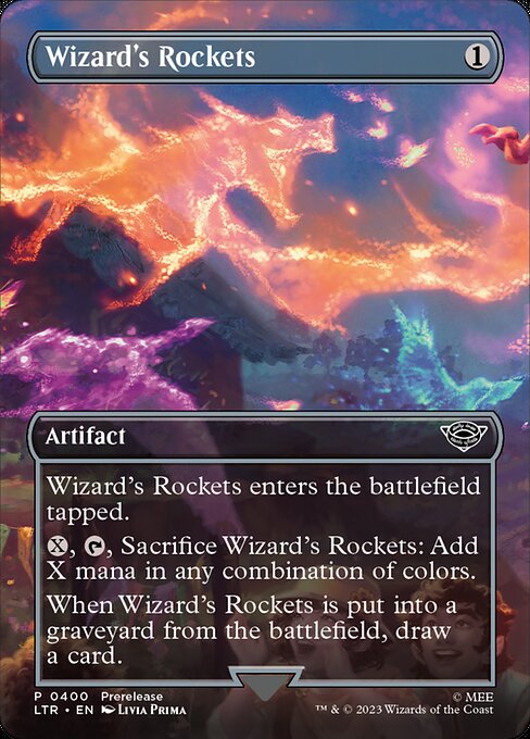 MTG Wizard's Rockets LTR 400 Borderless Foil