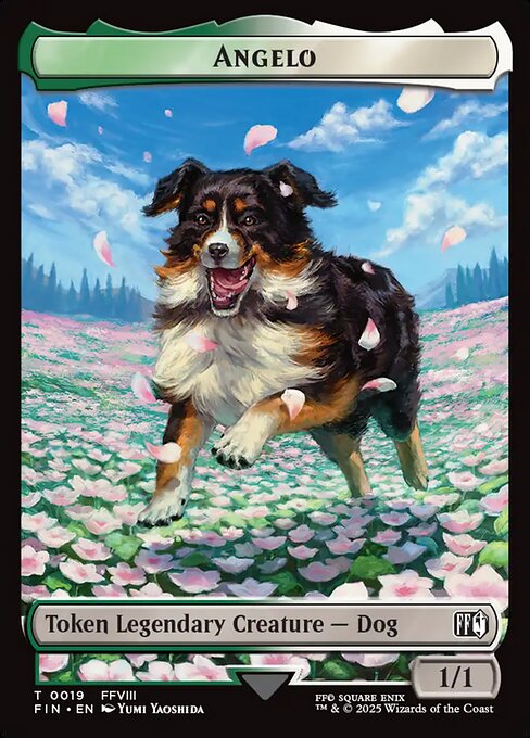 MTG Angelo Token FIN 019 Token Foil